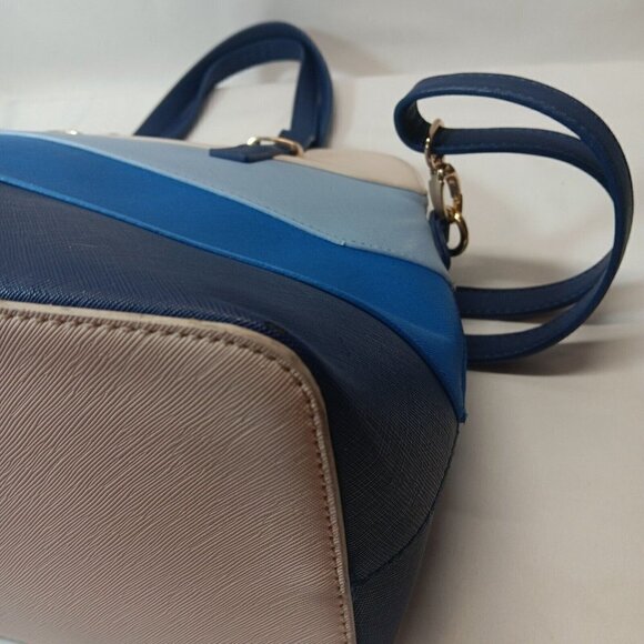 Karla Hanson Dome Shaped Grace Women's Satchel Bag Blutone - Picture 10 of 14